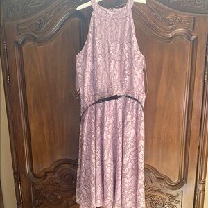 Elle Purple Halter Sundress Sleeveless Cocktail